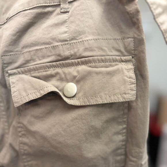 Adora Los Angeles Low-Rise Straight Cargo Pants- Khaki Tannish Olive- Size Small - Picture 11 of 15